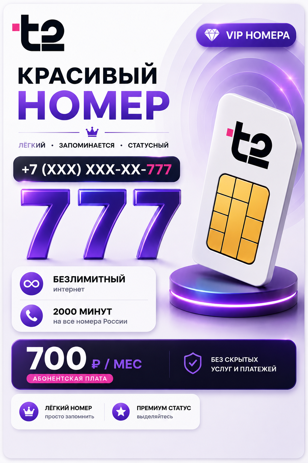 Т2 | VIP НОМЕР