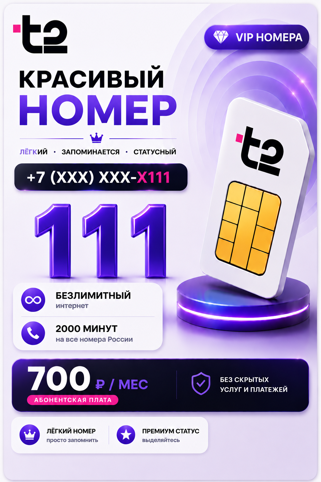 Т2 | VIP НОМЕР