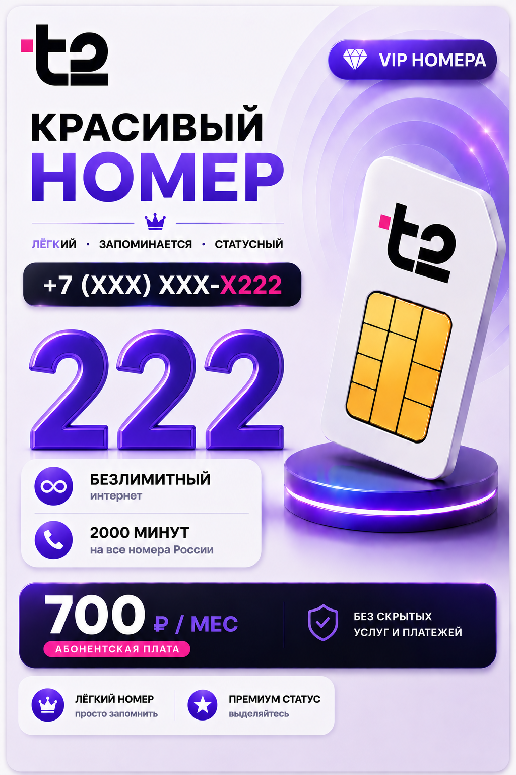 Т2 | VIP НОМЕР